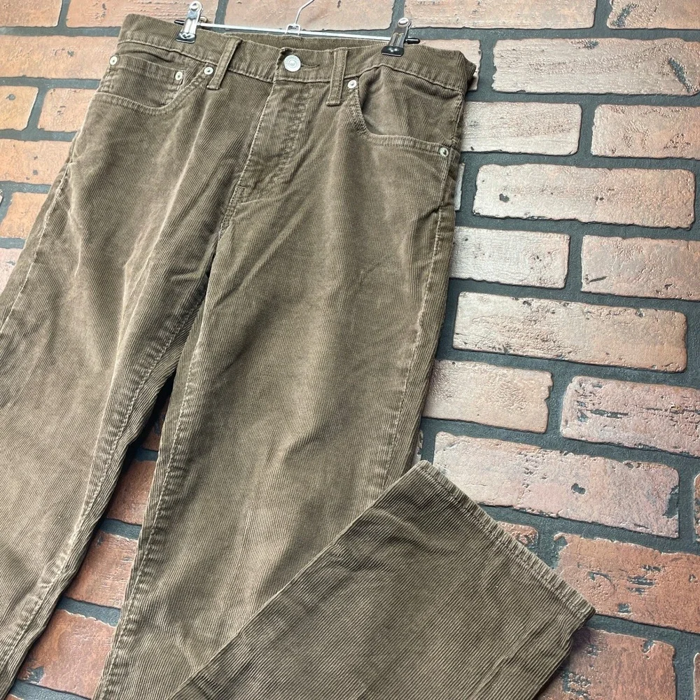 Levi's‎ 511 Men's 32x34 Brown Corduroy Straight Leg Pants Classic Fit